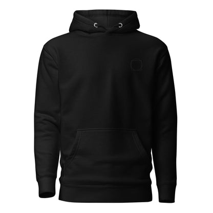 BLACK ON BLACK LOGO HOODIE