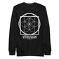WHITE ON BLACK LOGO SWEATSHIRT